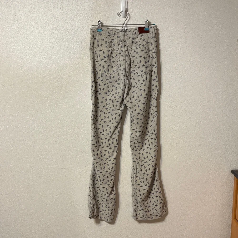 BDG Floral Velveteen Flare Pants Size 28 - Picture 7 of 7